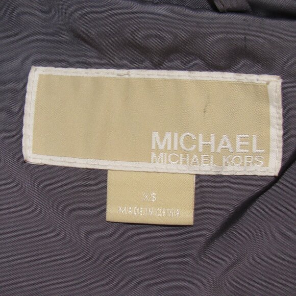 Michael Kors Gray Water Resistant Hooded Jacket Women's XS XSmall - Picture 9 of 9